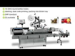 Ampulla en flacon etiketteringsmachine Hoge precisie etikettering met touchscreen en PLC