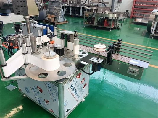 Kopen Elektrisch aangedreven farmaceutische etiketteringsmachine voor ronde flessen 300-500 flessen/min met plc-besturingssysteem online vervaardiging