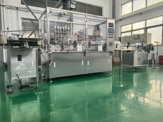 Kopen Automatische flessenvul- en dopmachine voor speciale chemicaliën (5-20 ml) Precieze dosering voor kleefstoffen, harsen en vluchtige oplosmiddelen online vervaardiging