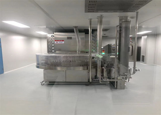 Vloeibare flessen voor 2-30 ml flessen Pharma Filling, met roterende wasmachine en spuitpomp