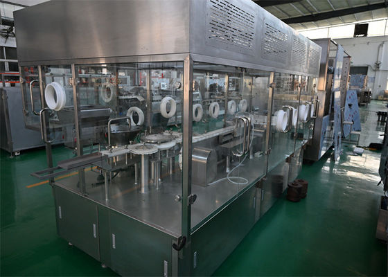 Steriele injectieflacon vul- en afdichtmachine Crimper 2-30 ml, met zuiver water systeem, PLC programma, touchscreen