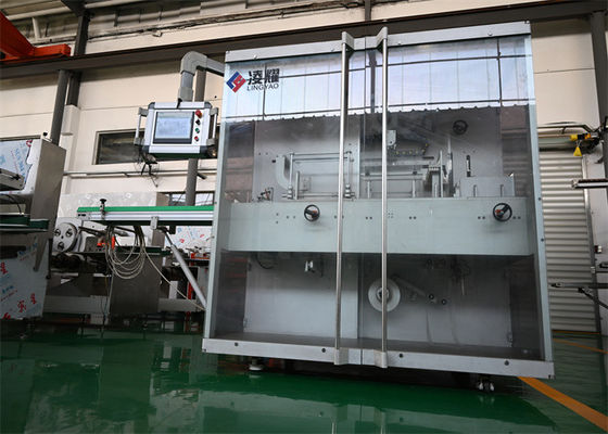Automatische filmverpakkingsmachine voor farmaceutische dozen met servo-aangedreven bundeling, GMP-conform, hoge snelheid Max 60 bundels per minuut