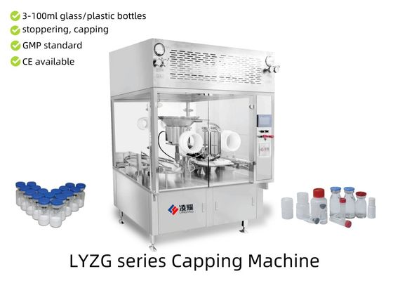 High-Speed LYZG glazen flacon dekselmachine: 3-100 ml aluminium afdichtingsapparatuur