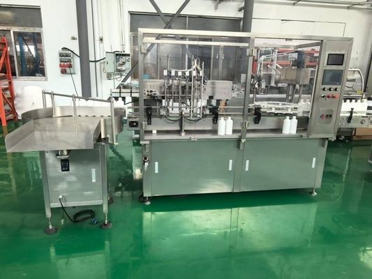 Pharma Liquid Filling Machine voor antibioticaoplossingen, 30-500 ml flessen Wassen, Vullen, Kappen, Afdichten, Etiketteren Geïntegreerd