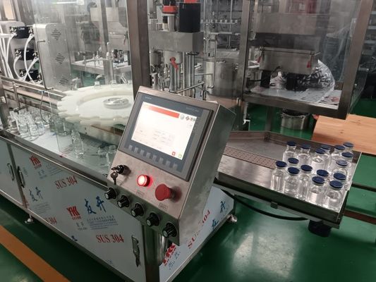 Steriele vloeistofvulmachine voor 30-500 ml glazen en plastic flessen met stikstofbescherming voor orale vloeistoffen en desinfectiemiddelen